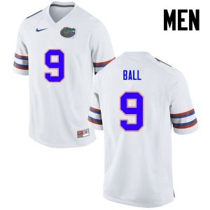 Men's Florida Gators #11 Neiron Ball NCAA Nike White Authentic Stitched College Football Jersey EFL1562XK